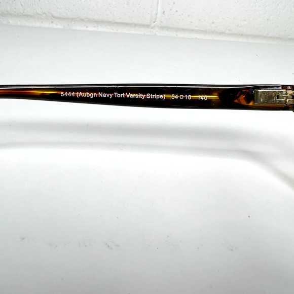 COACH HC6103 5444 Aubgn Navy Tortoise Red Varsity Stripe Eyeglasses 54-16 H715 - Picture 6 of 8